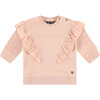 Ruffle Pullover, Faded Salmon - Sweatshirts - 1 - thumbnail