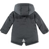 Puffer Coat, Dark Grey - Coats - 2