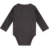 Long Sleeved Onesie, Ebony - Rompers - 2