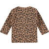 Leopard Long Sleeved Tee, Brown - Tees - 2