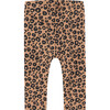 Leopard Print Pants, Brown - Pants - 2