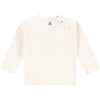 Heart Long Sleeved Tee, Ivory - Tees - 2