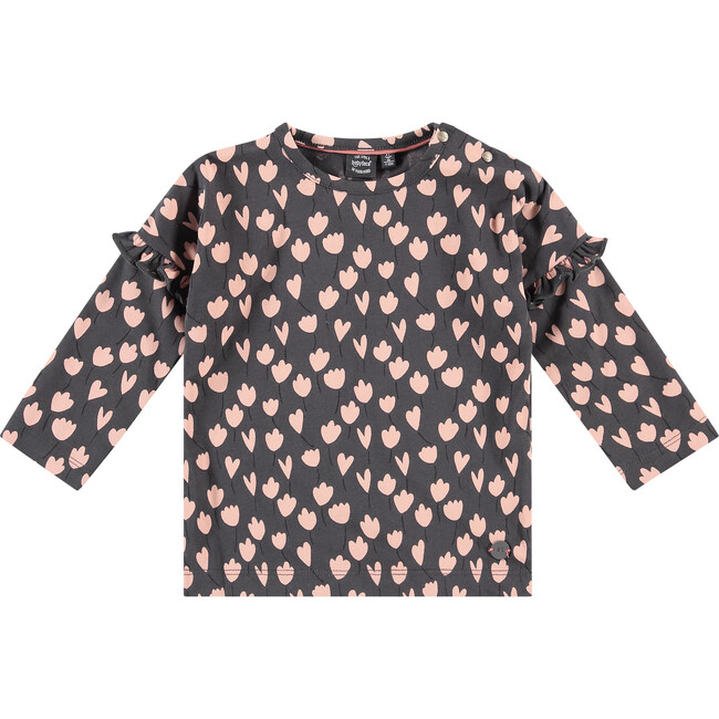 Floral Long Sleeved Tee, Antra Combo