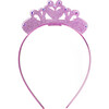Crown Headband, Light Pink Glitter - Hair Accessories - 1 - thumbnail