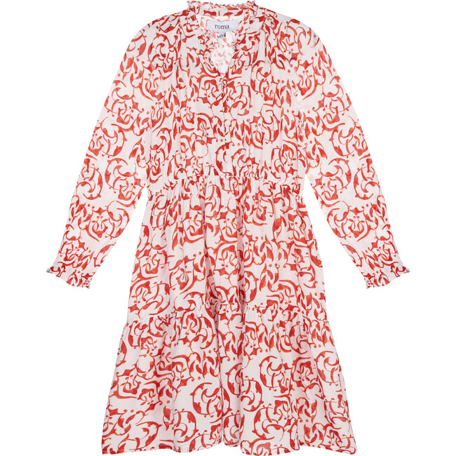 Sienna Kids Dress, Red - roma label Dresses | Maisonette