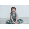 Sienna Kids Dress, Vintage Green Flowers - Dresses - 2