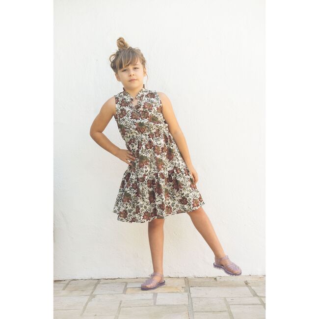 Sienna Kids Dress, Vintage Rose Flowers - Dresses - 3