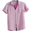 Peter Boys Linen Shirt, Pink - Shirts - 1 - thumbnail