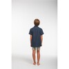 Peter Boys Linen Shirt, Navy - Shirts - 4