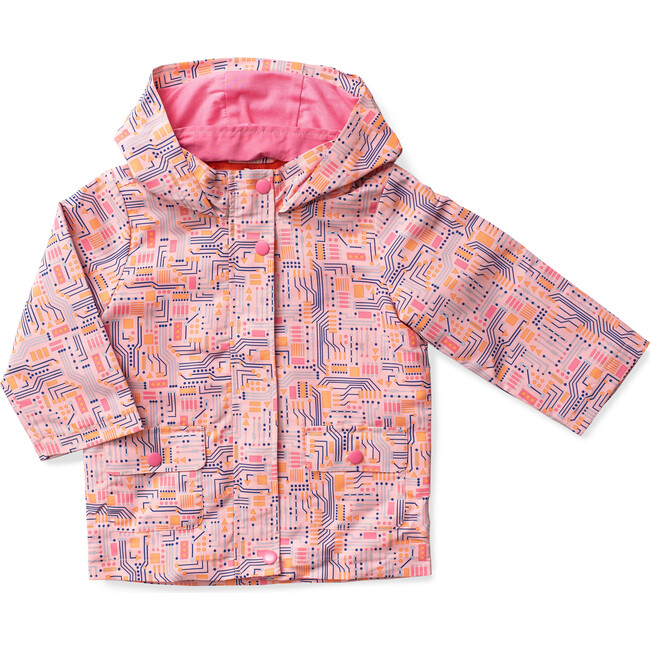 Hooded Raincoat, Circuitry - Raincoats - 1