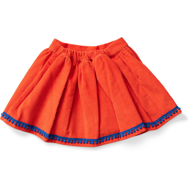 Embroidered Corduroy Skirt, Locomotives - Skirts - 2