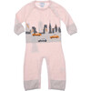 New York City Cotton Cashmere Coverall, Pink - Onesies - 1 - thumbnail