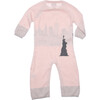 New York City Cotton Cashmere Coverall, Pink - Onesies - 3