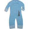 New York City Cotton Cashmere Coverall, Blue - Onesies - 3