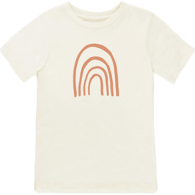 Rainbow Short Sleeve T-Shirt, Coral - Tees - 1