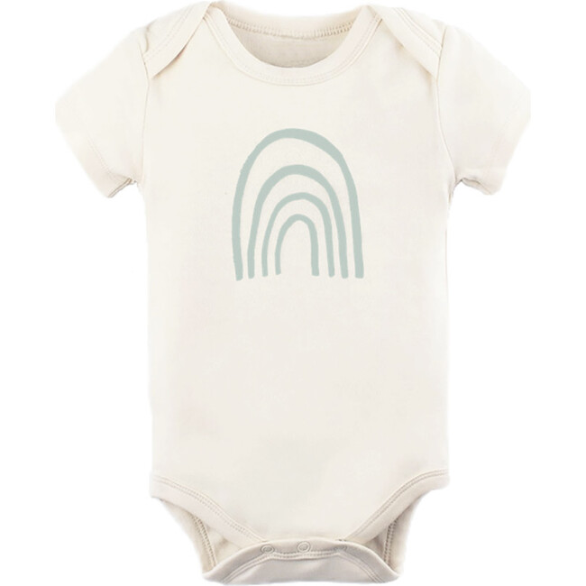 Rainbow Short Sleeve Onesie, Sage - Onesies - 1