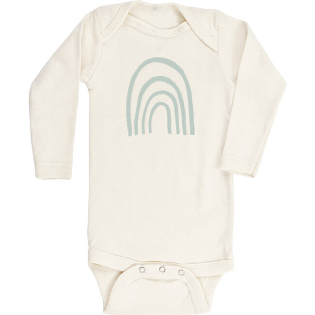 Rainbow Long Sleeve Onesie, Sage - Onesies - 1