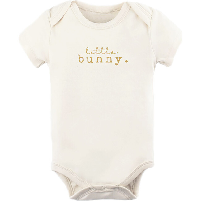 Little Bunny Short Sleeve Onesie, Goldenrod - Onesies - 1