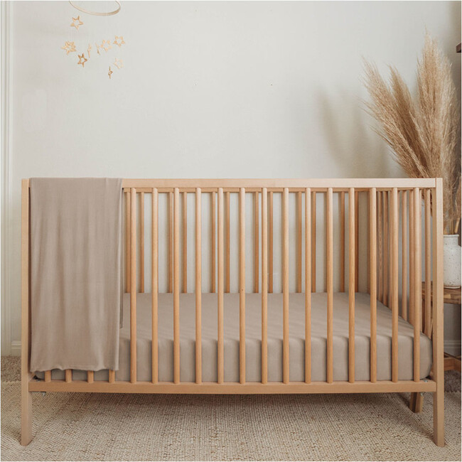 Bamboo Fitted Cribsheet, Sand - Sheets - 2