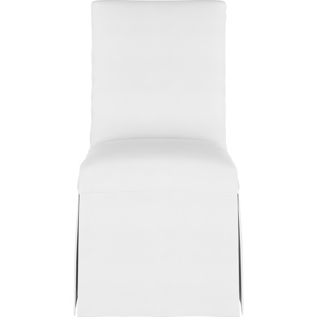 Alice Slipcover Accent Chair, Twill White