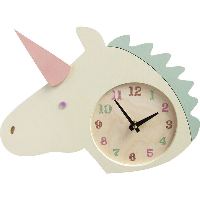 Handpainted Animal Wall Clock, Unicorn