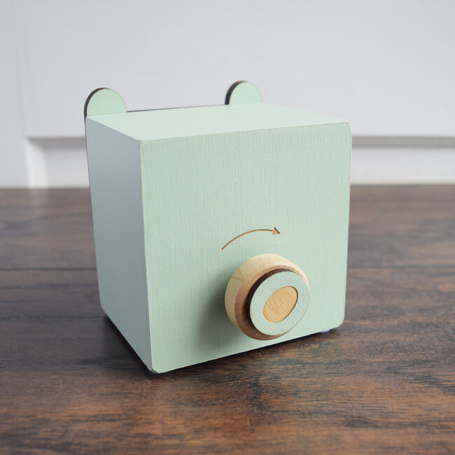 Menagerie Music Box, Mint Bear - Accents - 4