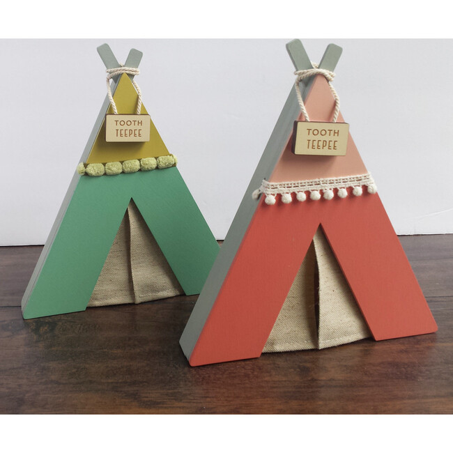 Tooth Teepee, Green - Tree by Kerri Lee Accents | Maisonette