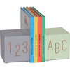 ABC123 Bookend Set, Grey/Mint - Accents - 1 - thumbnail