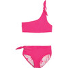 Isla Reversible Two Piece, Dragon Fruit + Pink Plumerias - Two Pieces - 1 - thumbnail