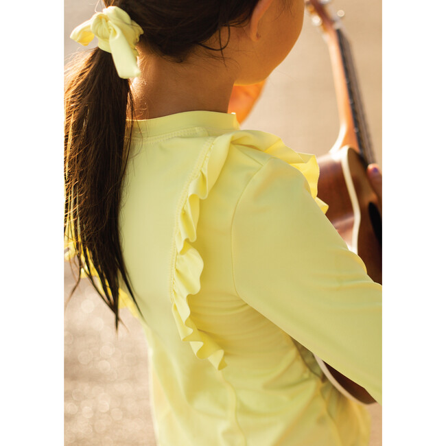 Chloe Long Sleeve Rashguard Top, Lemon Squeeze - Rash Guards - 4