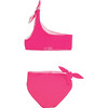 Isla Reversible Two Piece, Dragon Fruit + Pink Plumerias - Two Pieces - 5
