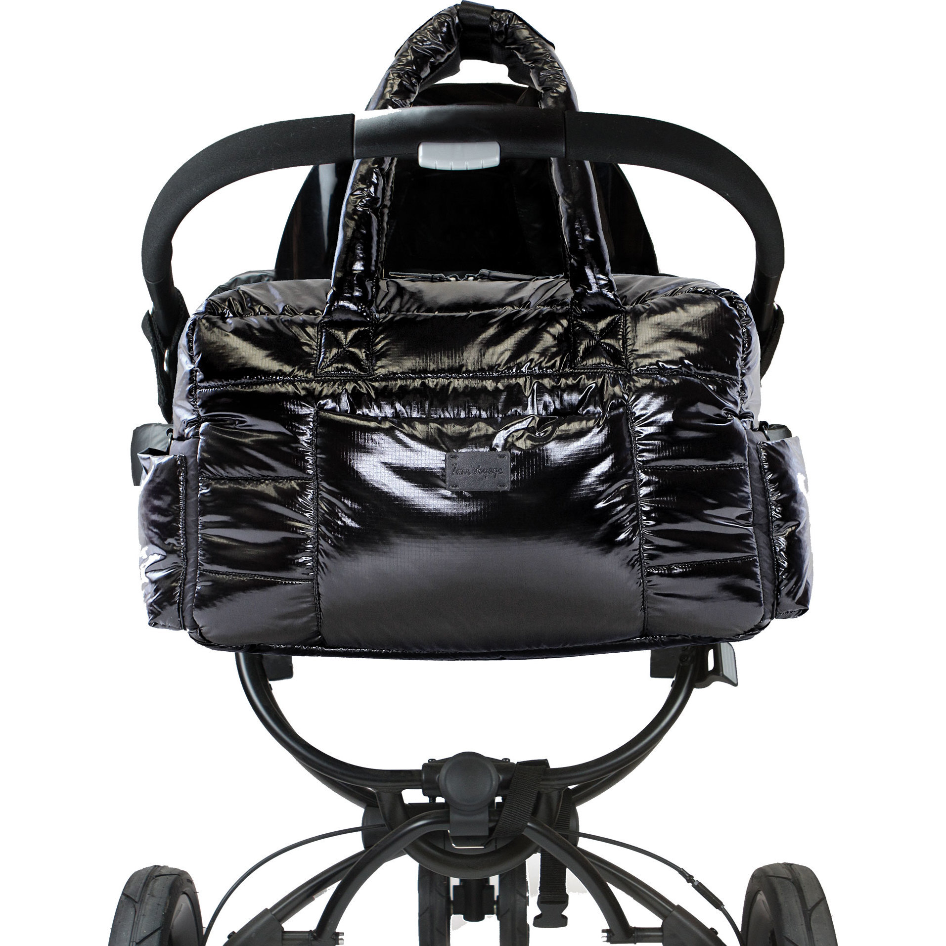 Soho Diaper Satchel, Polar Black - 7AM Enfant Bags & Luggage
