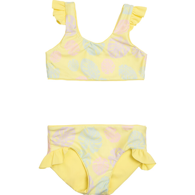 Ava Reversible Two Piece, Lemon Squeeze + Sunny Monstera - Two Pieces - 6