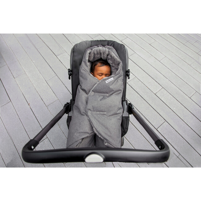 Nido Cloud Heavyweight Infant Wrap, Heather Grey - Stroller Accessories - 3