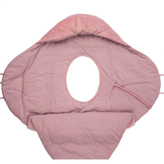Nido Mild Climate Wrap, Pink Velour - Stroller Accessories - 4