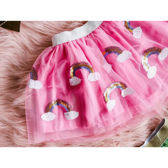 Magical Rainbow Tutu, Pink - Skirts - 2