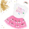 Magical Rainbow Tutu, Pink - Skirts - 3 - thumbnail