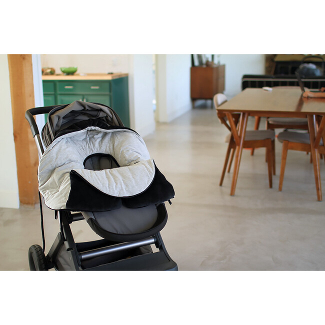 Nido Mild Climate Wrap, Black Velour - Stroller Accessories - 5