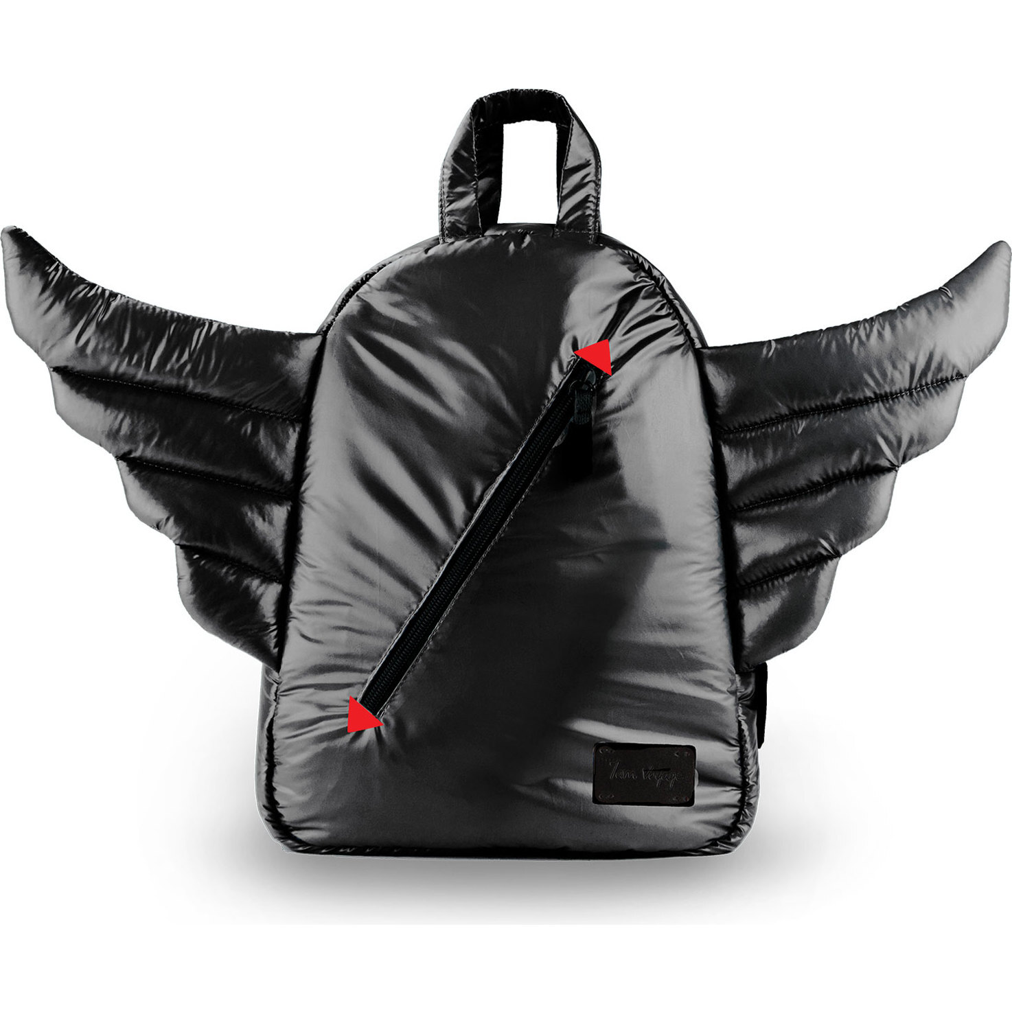 Mini Wings Backpack, Black - Backpacks - 1