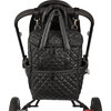 London Quilted Diaper Backpack, Black - Diaper Bags - 2