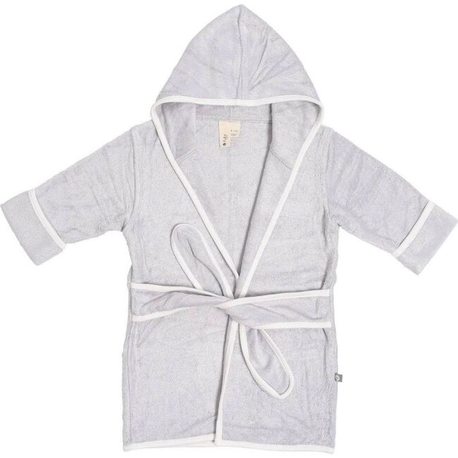 Toddler Bath Robe, Storm with Cloud Trim