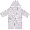 Toddler Bath Robe, Storm with Cloud Trim - Robes - 1 - thumbnail