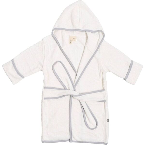Toddler Bath Robe, Cloud with Storm Trim Kyte Baby Towels & Robes