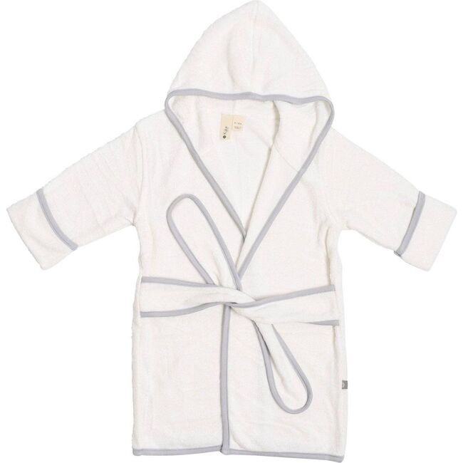 Toddler Bath Robe, Cloud with Storm Trim