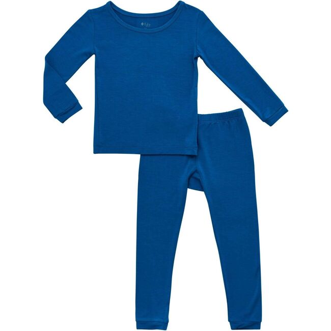 Toddler Pajama Set, Sapphire - Pajamas - 1
