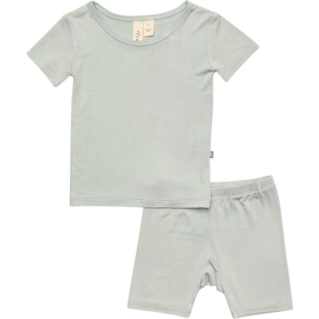 Short Sleeve Toddler Pajama Set, Sage