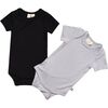2-Pack Short Sleeve Bodysuit, Midnight and Storm - Onesies - 1 - thumbnail