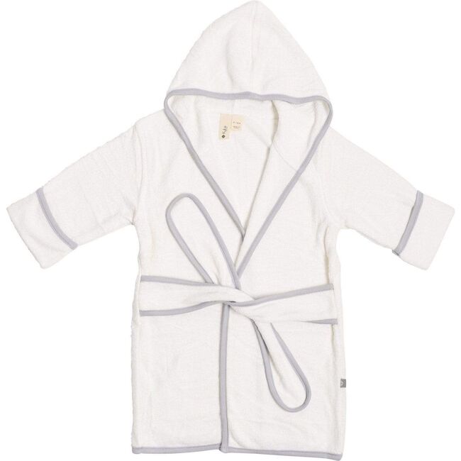 Toddler Bath Robe, Cloud with Storm Trim - Robes - 6