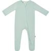 Zippered Footie, Sage - Footie Pajamas - 1 - thumbnail