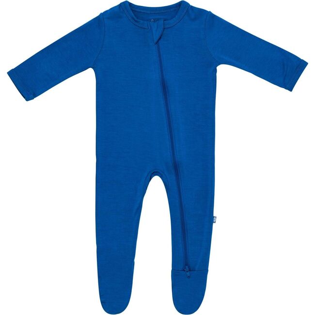 Zippered Footie, Sapphire - Onesies - 1